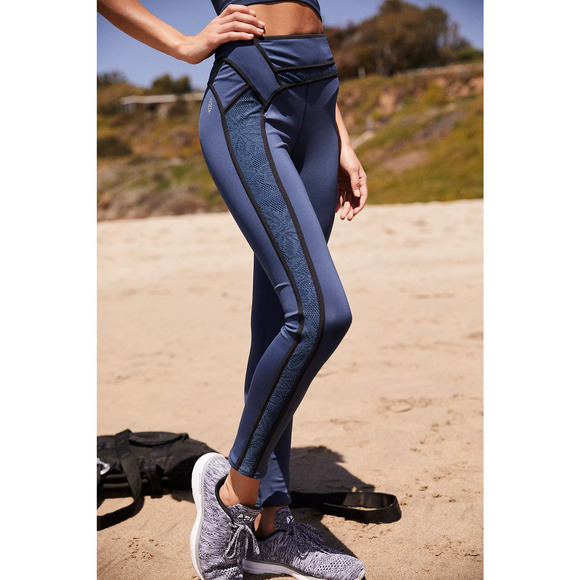 Free People Pants - Free People Movement Leggings Small Blue Beyond High Rise Workout